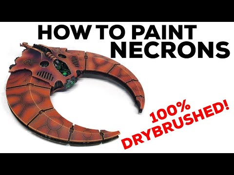 How to paint Necrons - Vibrant smooth Colour schemes with NO AIRBRUSH!