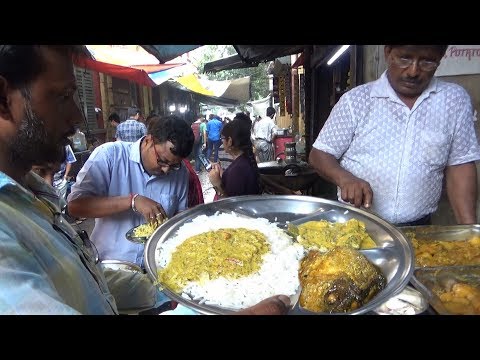 Rice with Tilapia Fish Curry 30 rs|Rice with 2 Piece Chicken Curry 50 rs|Apanjan Kolkata Dacres Lane Video