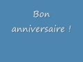 Bon anniversaire 