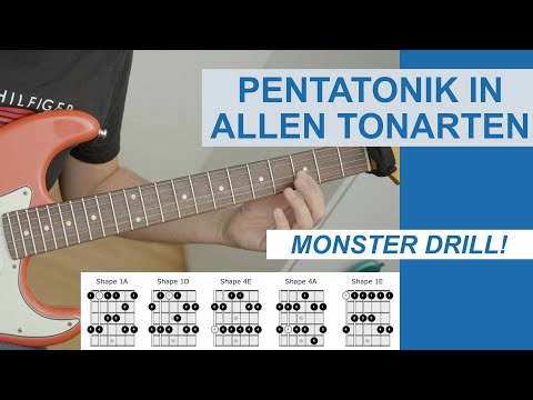 Sicher mit der Pentatonik in ALLEN Tonarten: Monster Drill!