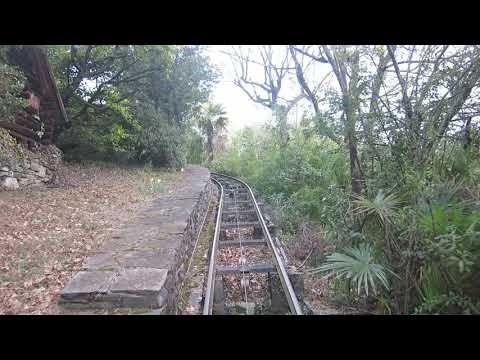 Privater Schrägaufzug in Ascona - Bergfahrt