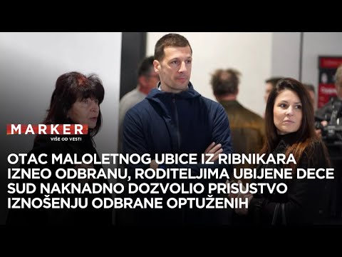 Otac maloletnog ubice iz Ribnikara izneo odbranu, tužilac počeo sa pitanjima