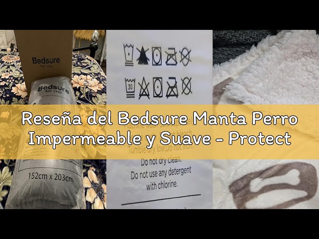 Vídeo relacionado con Bedsure Manta Perro Impermeable y Suave - Protector de Sofá, Cama y Perro Coche, Borreguito y Polar para Gatos, Antideslizante y Lavable (102x127cm, Crema)