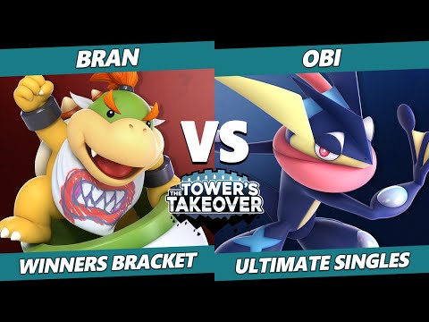 Tower's Takeover 16 - bran (Bowser Jr) Vs. Obi (Greninja) SSBU Ultimate Tournament