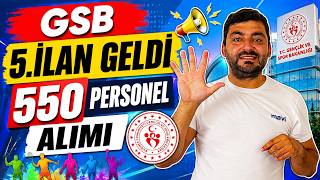 KPSS 60 PUANLA 550 ATAMA : GSB 5.İLAN GELDİ (GENÇLİK VE SPOR BAKANLIĞI 550 PERSO