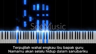 Download lagu Hymne Guru – Tutorial Iringan Piano   Karaoke (C Mayor) mp3