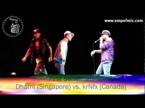 Beatboxing Dharni vs krNfx Emperor of MiC 2011 Semi Final