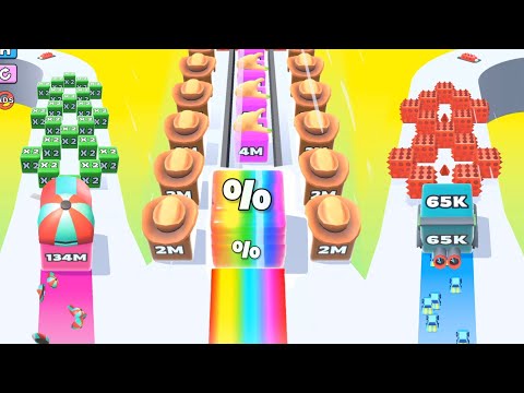 Satisfying Mobile Game New Video Jelly Run 2048 - 2048 cube puzzle gameplay walkthrough part 6