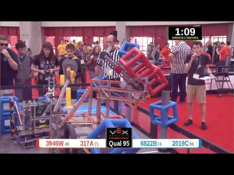 2015 VRC Arts Q95 - 3946W 317A vs 6822B 2019C - 55 to 34 - VEX Worlds 2015 - Arts Division
