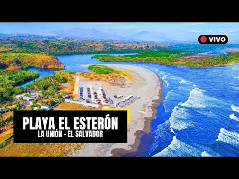 Atardecer en PLAYA EL ESTERON de INTIPUCÁ, LA UNIÓN - EL SALVADOR 2025