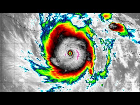 Category 5 Hurricane Otis Satellite Imagery [Infrared View]