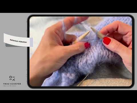 🎥 Italienisch abketten ohne Vernähnadel – so geht’s! 🧶✨