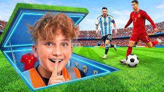 ⁠I Built a SECRET Soccer Field For Ronaldo!