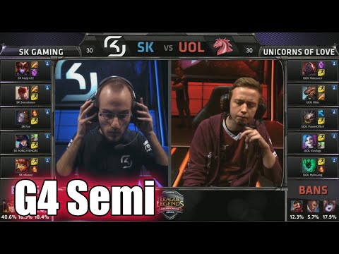 SK Gaming vs Unicorns of Love | Game 4 Semi Finals S5 EU LCS Spring 2015 playoffs | SK vs UOL G4