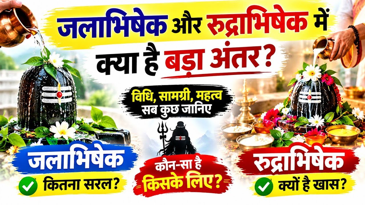 जलाभिषेक VS रुद्राभिषेक कौन-सा है ज्यादा प्रभावशाली | जानें पूरी विधि | #shiv #bhakti #viral #facts 
