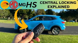 🔐Central Locking Explained -- MG HS & HS PHEV -- Auto Lock & Unlock, Keyless Entry, Boot Access