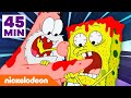 SpongeBob | SpongeBob & Patricks beste gevechten in 45 minuten! | Nickelodeon Nederlands