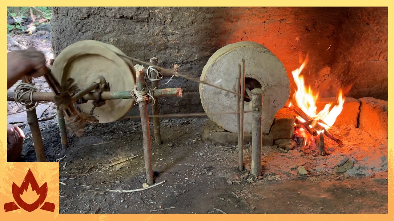 Primitive Technology: Belt and pulley blower