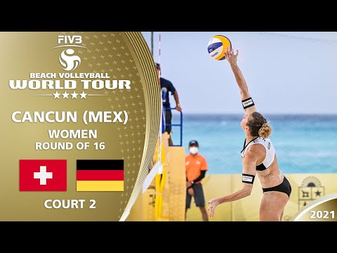 Hüberli/Betschart vs. Laboureur/Tillmann - Full Match | 4* Cancun 2021 #1