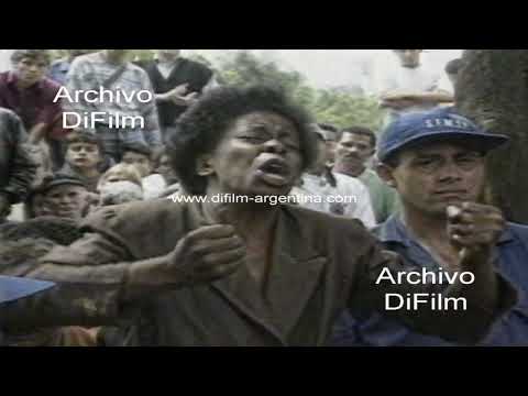 Dener Augusto de Souza - Funeral del futbolista en Sao Paulo 1994