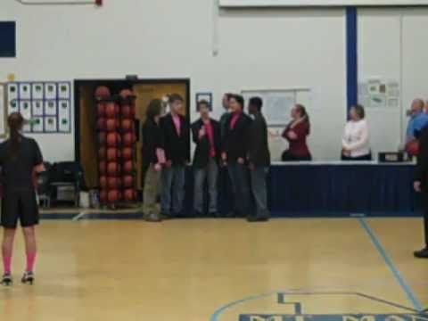 Mt. Mansfield Union High School Bad Bananas performing the National Anthem