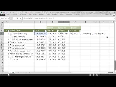 excel-267 - Miesiąc i rok z daty (mm-rrrr) - 3 sposoby: format, JEŻELI, ROK, MIESIĄC, TEKST