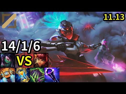 Akali Mid vs Annie - KR Master | Patch 11.13