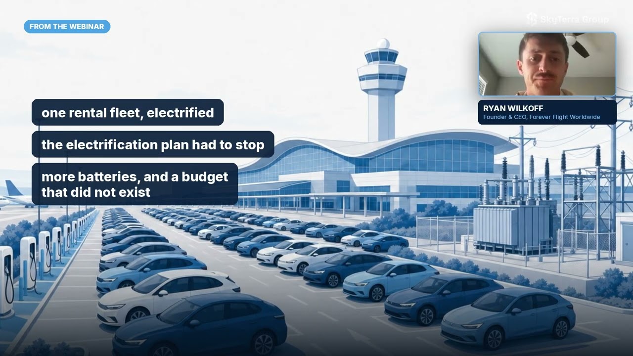 Video thumbnail: Energy-Independent Airports: The Future of Aviation & Energy | SkyTerra Webinar Recap
