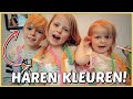 REGENBOOG HAREN VERVEN MET CREPEPAPiER! ? ( DiY) | Bellinga Vlog #2311