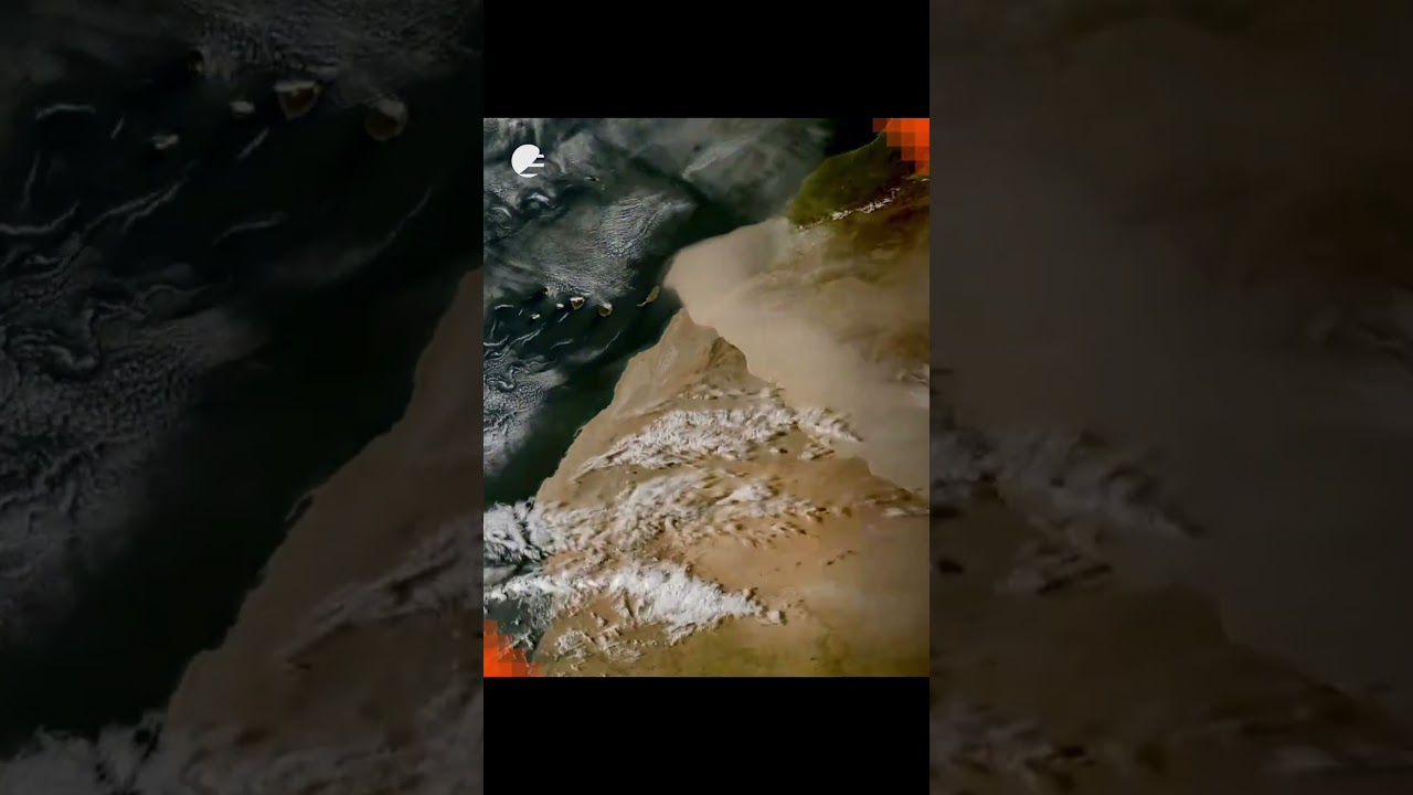 Massive Saharan dust storm seen from space 🤯