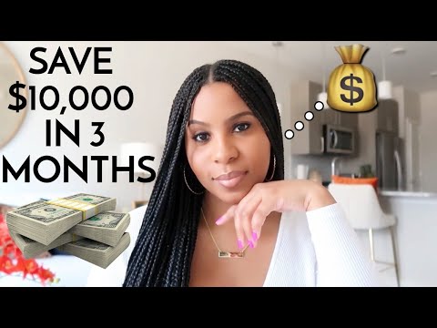 Part of a video titled HOW I SAVED 10,000 IN 3 MONTHS! Budgeting, Money ... - YouTube