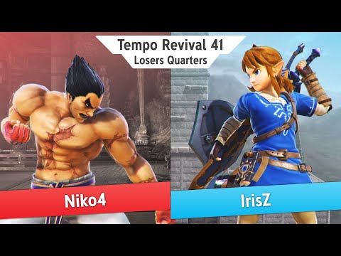 Tempo Revival 41 - Niko4 (Kazuya) Vs. IrisZ (Roy, Link) - Losers Quarters - Smash Ultimate