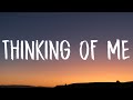 Johnny Orlando - Thinking Of Me (Lyrics)