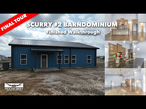 Barndominium Full Tour - 2,030 sqft shouse, barndo, metal home, Scurry, Texas Best Construction
