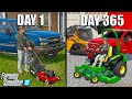 I SPENT 365 DAYS BUILDING A LANDSCAPING BUSINESS WITH $0 AND A TRUCK - (SURVIVAL BUSINESS)