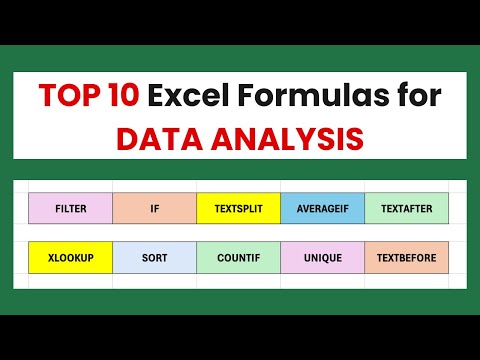 Top 10 Excel Formulas Every Data Analyst Must Know! (with Real Examples)