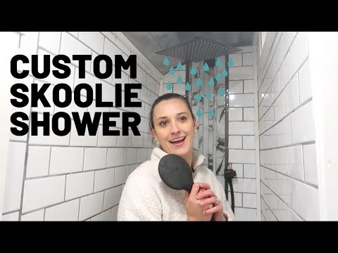 Skoolie Bus Conversion - Ep 12 - Bathroom Shower Tile and Drain