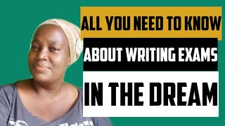 WHAT IS THE MEANING OF WRITING EXAMS IN THE DREAM?(DETAILED EXPLANATION)
