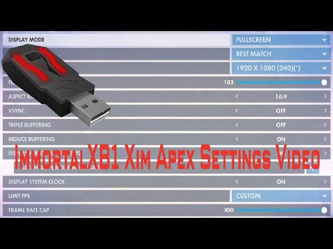 ImmortalXB1's Overwatch XIM Apex Settings [2022]