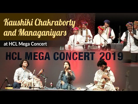Kaushiki Chakraborty and Managaniyars at HCL Mega Concert