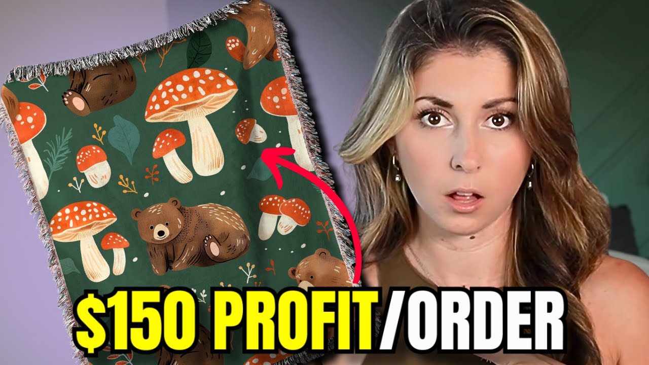 The trending POD Product that makes $150 profit per sale (Print on Demand tutorial)