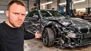 RATAS SUĖJO BEVEIK Į SALONĄ - AR PAVYKS IŠTIESINTI BMW 4 BE TAMPYMO STENDO?
