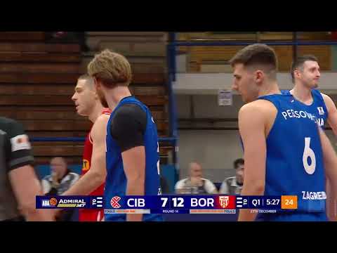 AdmiralBet ABA League 2024/25, Round 14 match: Cibona - Borac Mozzart (27.12.2024)