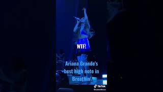 breathin’ - Ariana Grande | Best high note 🤯 #arianagrande #highnotes #breathin
