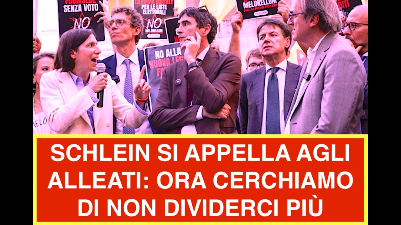SCHLEIN SI APPELLA AGLI ALLEATI: ORA CERCHIAMO DI NON DIVIDERCI PIÙ