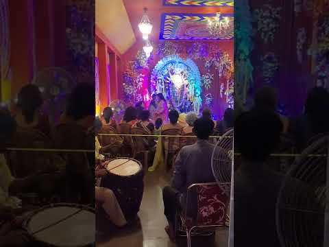 Sandhi Puja & Dhak Music at the transition point between Durga Maha Ashtami and Maha Navami