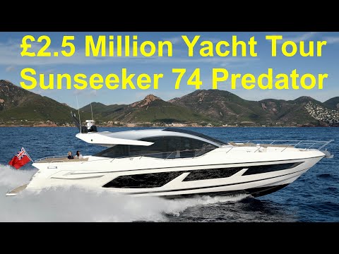 £2.5 Million Yacht Tour : Sunseeker 74 Predator