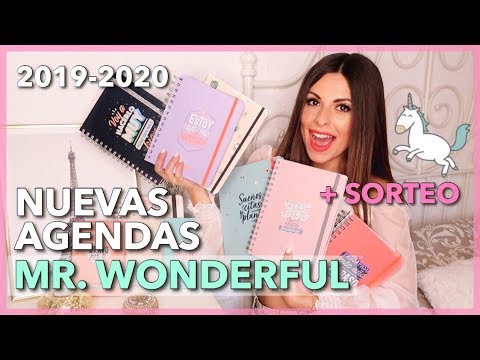 NUEVAS 10 AGENDAS MR. WONDERFUL (2019-2020) + SORTEO 3 Ganadores | Bstyle