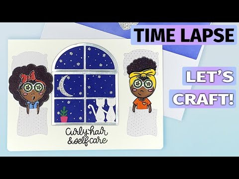 Card Making with Simon Says Stamp -  RestQueen Stamp Set - And SpellBinders - Daydreaming Die Set -