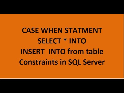 Case When & Constraints in SQL Server